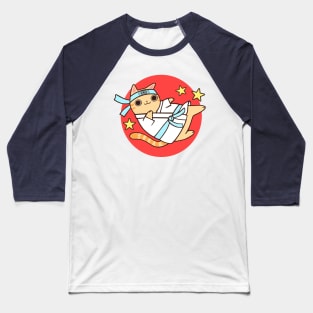 Karate Cat Baseball T-Shirt